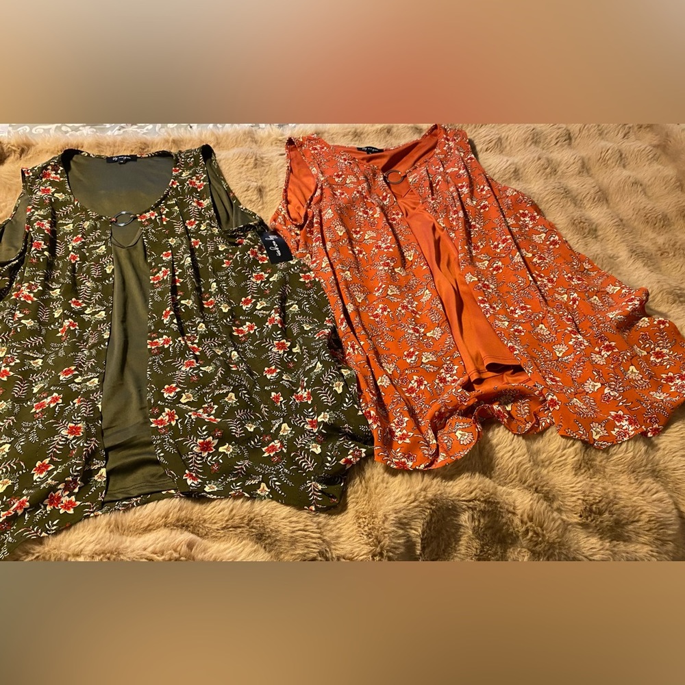2 XL Lily Morgan Tank tops